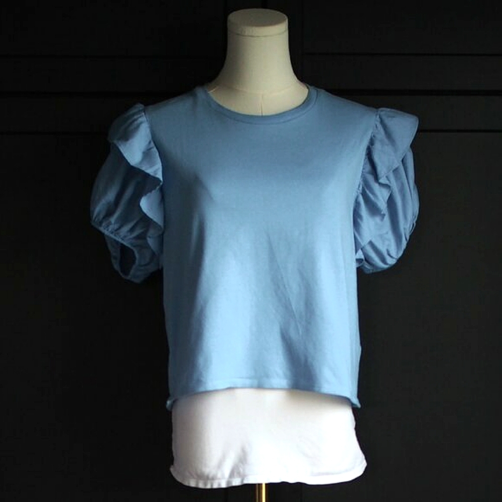 Zara | Ruffle Sleeve Top